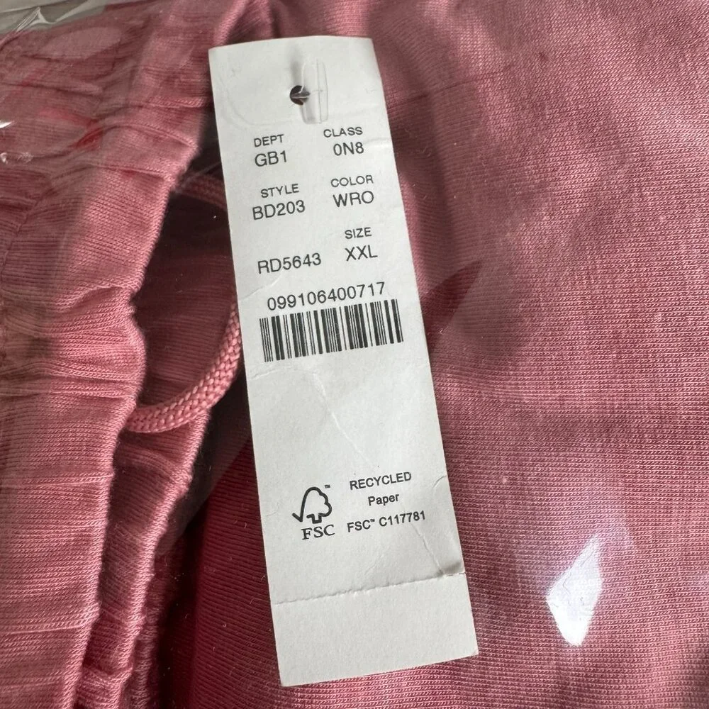 J. Crew‎ Eco Dreamiest Pajama Jogger Pant Womens 2XL Pink Stretch NWT PT-2598